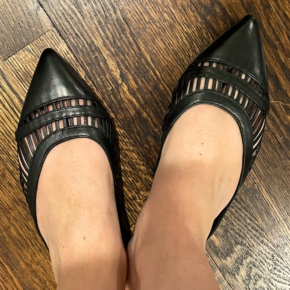 Never Worn J Crew Size 8 Pointed Toe Slides - image 1